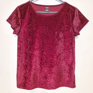 Woman’s Velvet T-Shirt Size S
